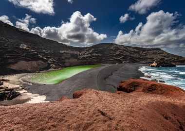 Spain lake,view Lanzarote