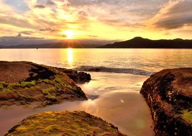 Sunset at the Sea Beach