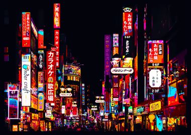 Tokyo neon wpap pop art