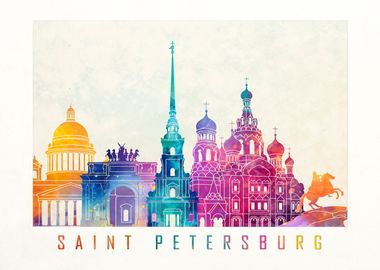 Saint petersburg skyline