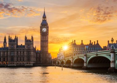 Big Ben at sunset London