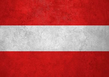 Flag of Austria on Wall