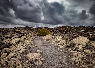 Spain landscape, volcano