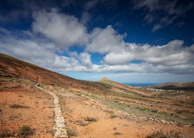 Spain landscape, volcano