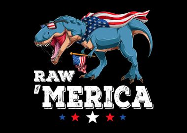 Trex 4th of July Dinosaur