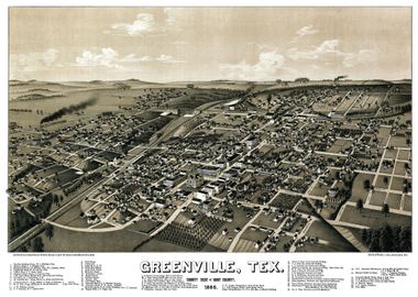 Map of Greenville Texas 