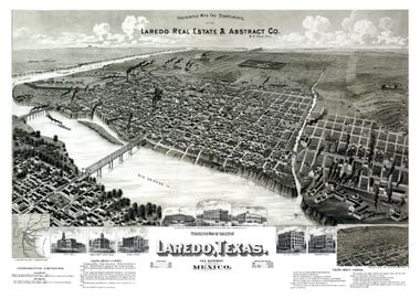 Map of Laredo  Texas