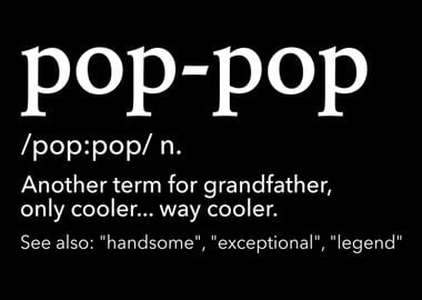 Funny poppop for cool gra