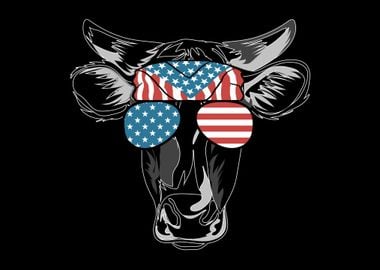 4th of July Cow US