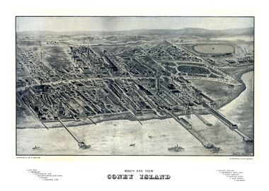 map of Coney Island 