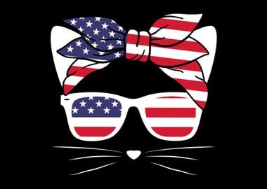 Cat 4th July Kitten USA