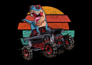 Trex Monster Truck Retro