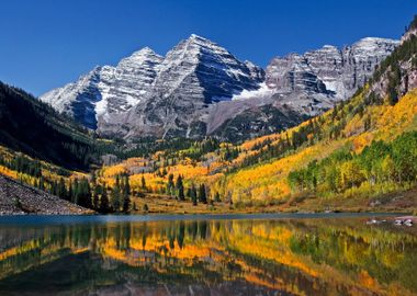 Mountains at Lake Nature