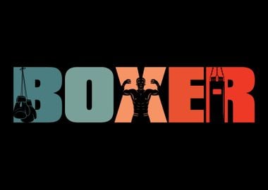 Retro Boxing Vintage Boxer