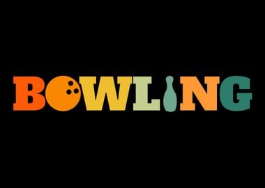 Retro Bowling Vintage