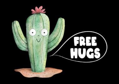 Funny Cactus Hugs