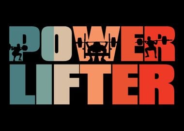 Retro Powerlifting Vintage