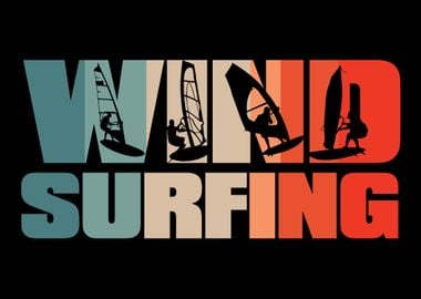 Retro Windsurfing Vintage