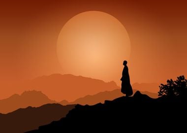 Monk on the Horizon