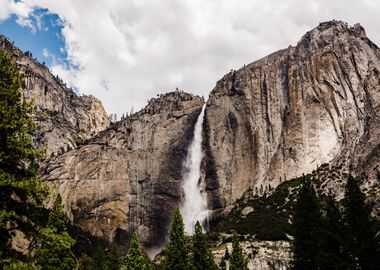 Waterfalls in wilderness