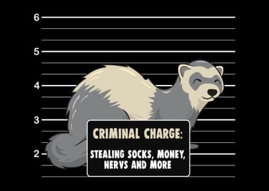 Ferret Animal Mugshot