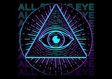 All Seeing Eye Retro