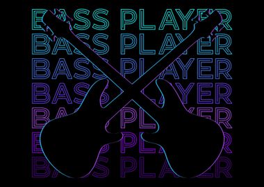 Bass Player Retro