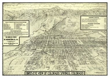 Map of Colorado Springs