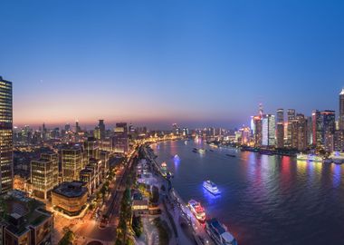 The Blue Hour in Shanghai