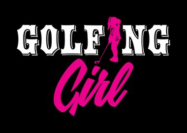 Golfing Girl Golf Player