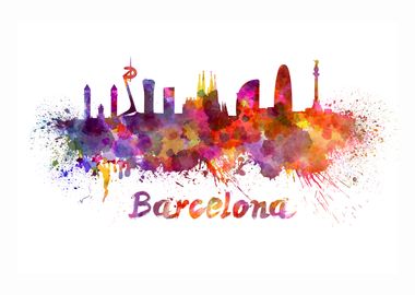 Barcelona skyline