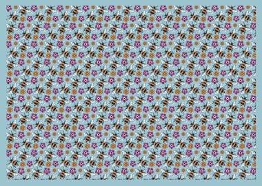 Honey bee pattern design