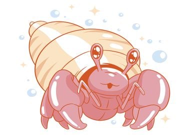 Hermit crab cute animal