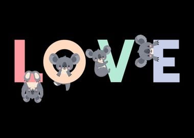 Girls Koala Love Cute