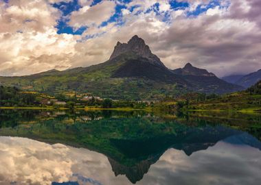 Mountain reflection lake