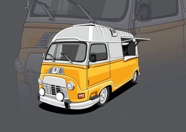 volkswagen T2 yellow