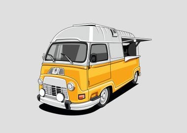 volkswagen T2 yellow