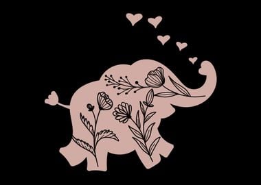 Elephant Girls Flowers