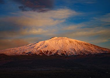 Etna aat sunset