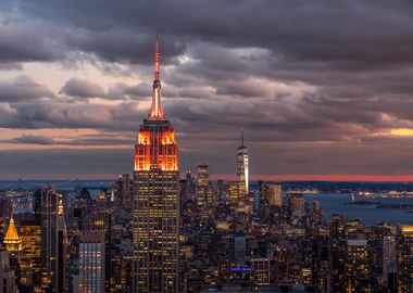 New York At Dusk