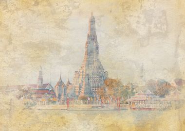 Arun Wat Watercolor