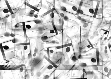 Music notes texture squish