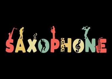 Retro Saxophone Vintage