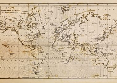 Vintage Map of the World