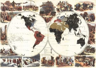 1861 World Map