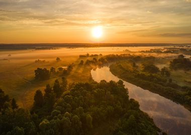 Sunrise over the Seym