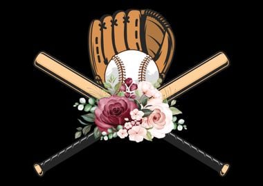 Baseball Flowers Baseball