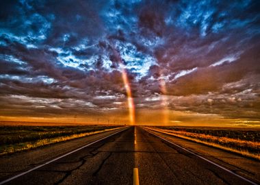 Sunset New Mexico Highway