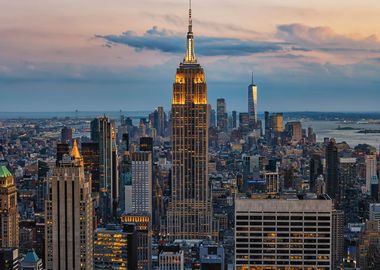 Sunset In Manhattan