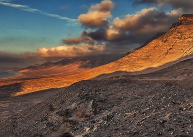 Spain landscape, volcano